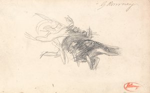 Demonios para la tentación de Cristo de George Romney